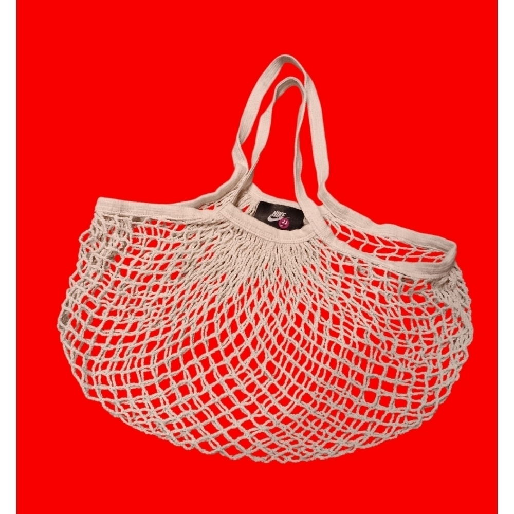 Nike Beige Mesh Tote Bag